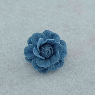Manufacturer supplies flower denim flower stereotyped flower diy flower head flower spot simulation flower rose home decoration