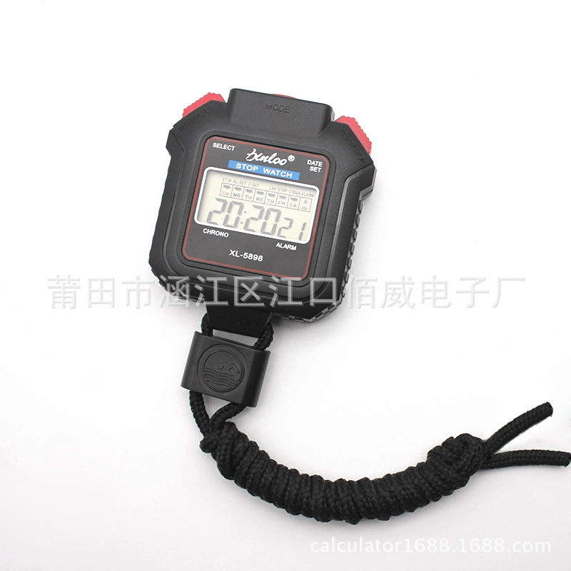 Электронные секундомеры с будильником, датой и функцией таймера для спортивных соревнований, цифровой таймер для измерения времени