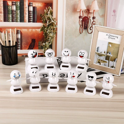 Car ornaments Swing Doll Car Accessories - about-115-high-smiling-face