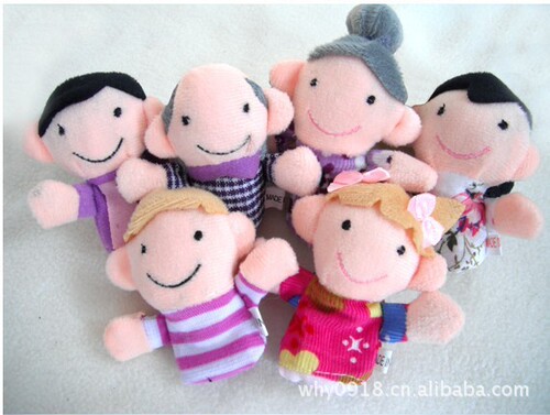 Supply baby toy finger puppet_Love Family finger puppet_Doll