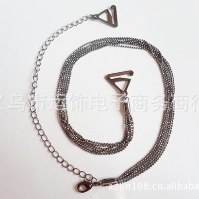 โซ่ลูกปัด6เส้นสีดำ / ฟรีไซส์