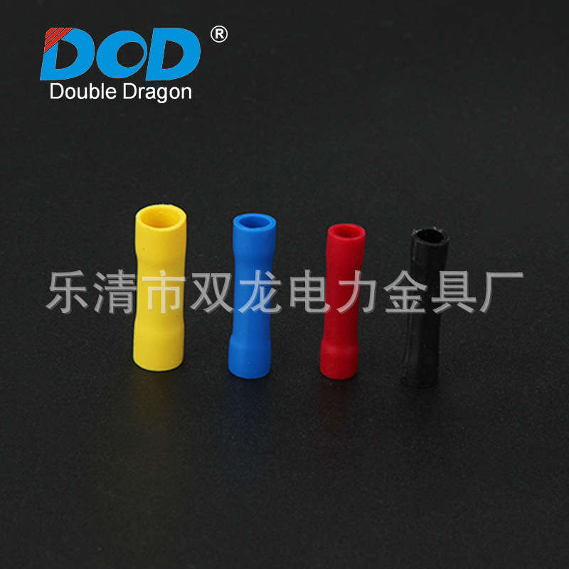 大量生产冷压接线端子 长形全绝缘中间接头BV系列端子 铜鼻子端头