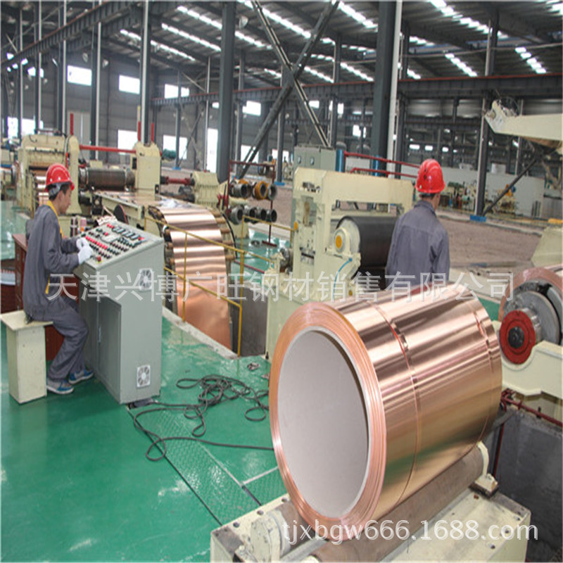 批发零售1*1000*C宽幅版面紫铜卷板（T2材质）铜门带