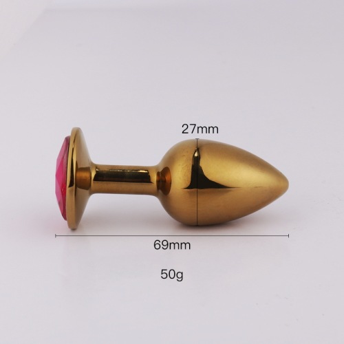 Metal Anal Plug Adult Sex Toy, Perineal & Anal Expansion Bead, Anal Plug Toy Wholesale – Small Size, Gold Color