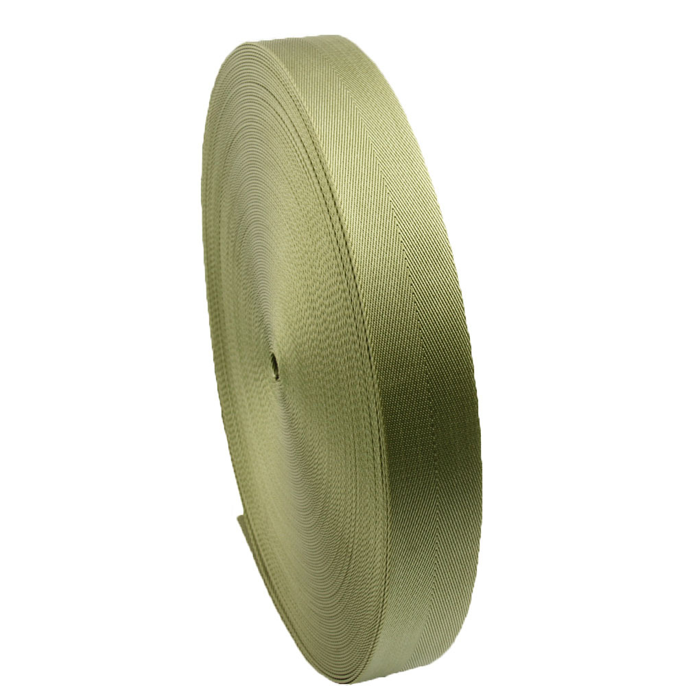 批发现货 1.5寸 1.2寸 2.5cm 人字纹 绿色 尼龙 锦纶织带