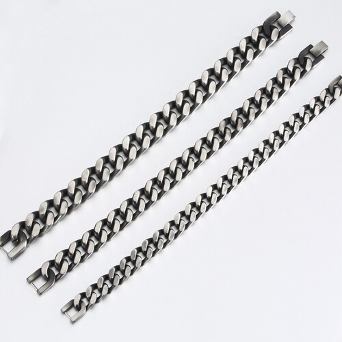  Creative New Metal Bracelet  Personal Accessory Single Weave Four-Sided Grinding Retro Titanium Steel Couple Bracelet Wholesale