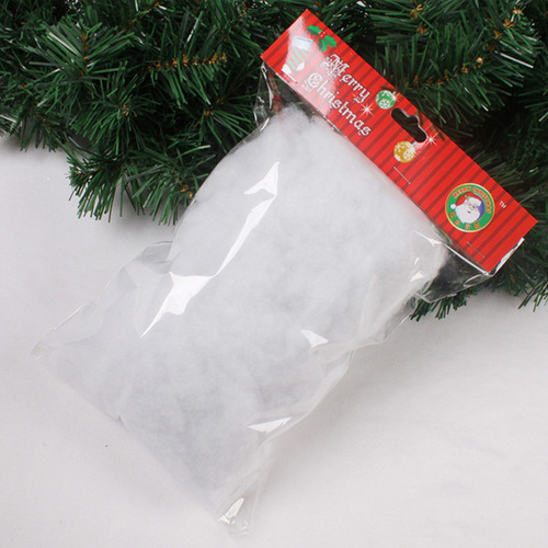 Christmas white cotton Christmas tree decorations snow cotton window display Christmas decorations