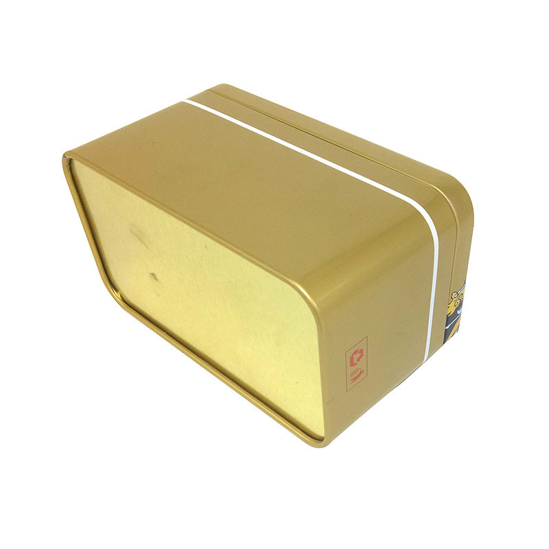 Manufacturer Wholesale Sealed Tea Tin Can Gold Rectangular Tea Packaging Box High-End Black Tea Pu'Er Tinplate Box