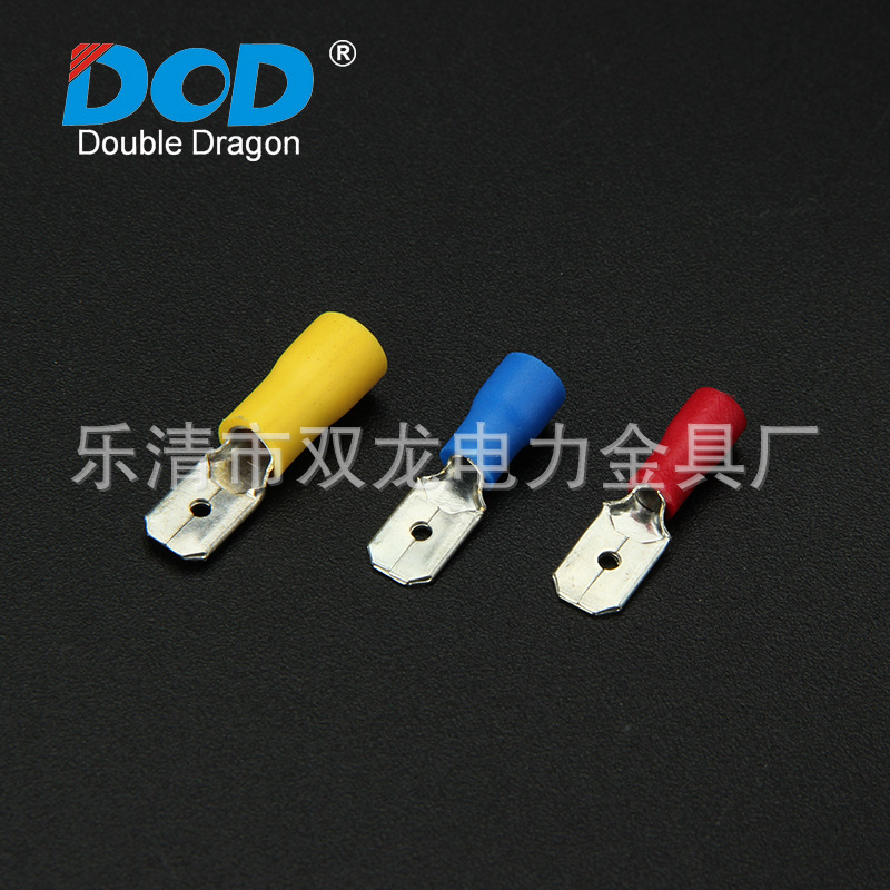 批发 公预绝缘片接线端子铜鼻子端头 MDD系列冷压端子 公插端子