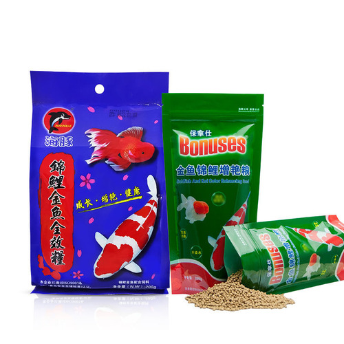 Bonas goldfish feed small particle fish food spirulina to increase color and increase body floating tropical fish food koi juvenile fish feed