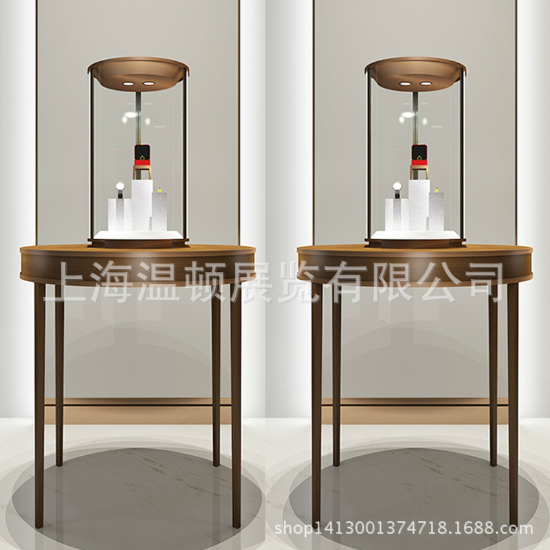 上海工厂加工新款不锈钢仿古铜展柜首饰展柜珠宝展示柜手办展柜