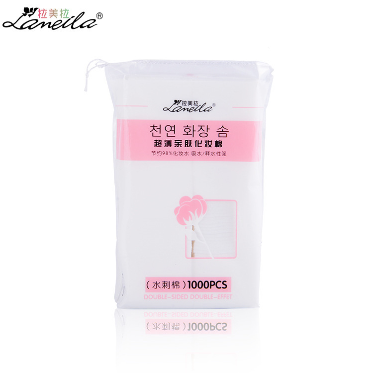 Ramila belleza removedor de maquillaje algodón no tejido maquillaje algodón desechable maquillaje algodón 1000 piezas B1048