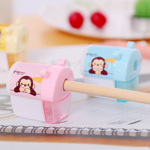Factory Direct house shape single hole pencil sharpener cartoon manual student pencil sharpener art painting supplies