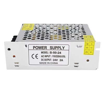 24v 2a 电源 铁壳电源24v 50w 灯条适配器 监控电源 led开关电源|ms