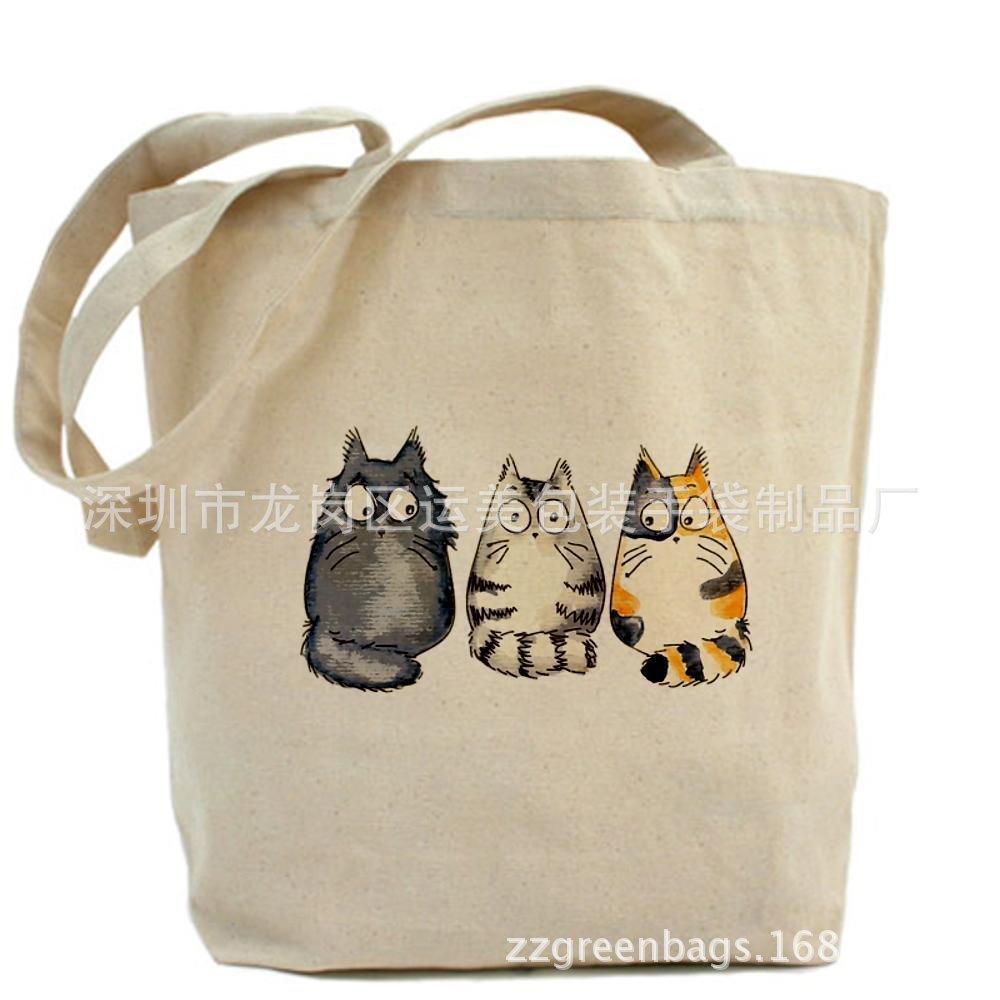 工厂批发12盎司帆布袋 刺绣帆布袋购物袋 绣花帆布袋 手提棉布袋