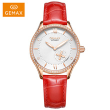 夜光防水女式手表高端 瑞士全自动机械表上档次 皮带时尚跨境女表