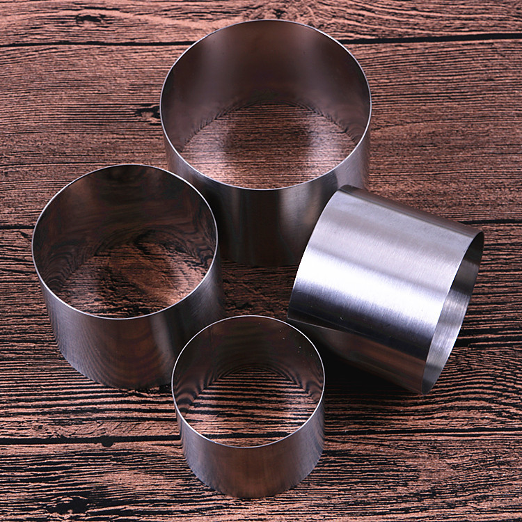 2-3 inch mini mousse circle seamless round stainless steel cake biscuit cutting mold tiramisu baking tools