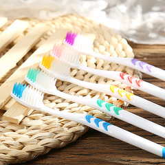 Soft-bristle toothbrush set of 10, family pack, direct factory supply, street stall toothbrush wholesale with recording