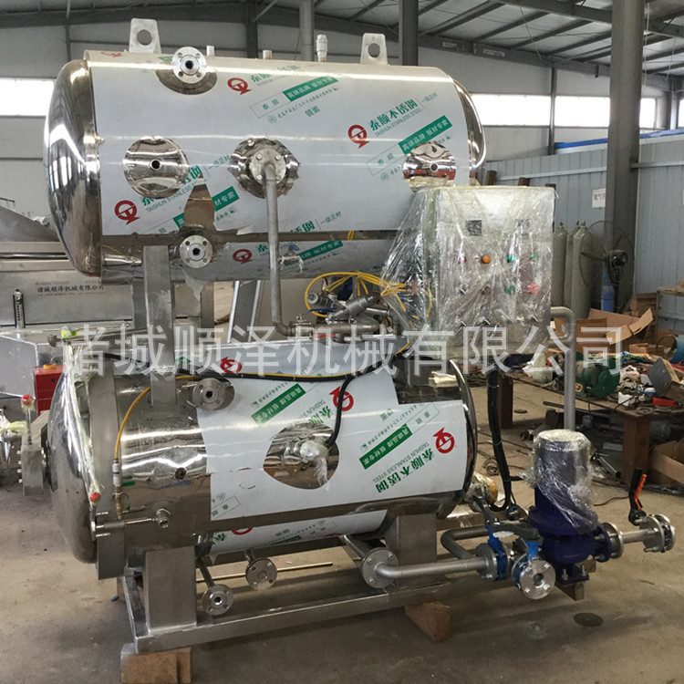 销售食品杀设备 鸭蛋菌锅 肉制品双层杀锅