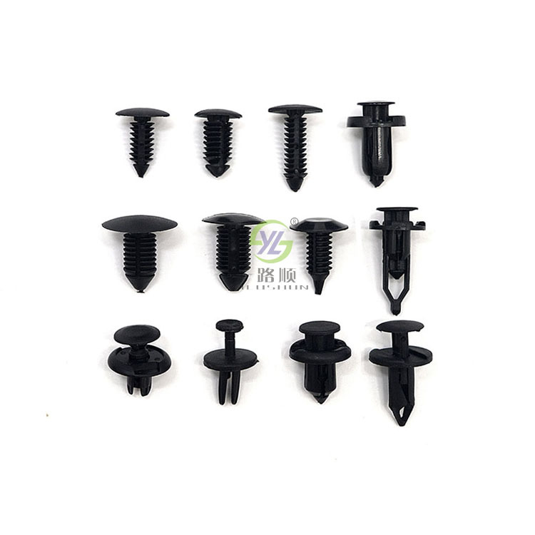 Yilushun 240 piezas en caja hebilla cuerpo universal hebilla clip plástico clavo techo hebilla HE02