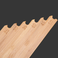 Wholesale of new fishing gear accessories: carbonized bamboo line rulers—ideal for export and fishing tackle supplies.