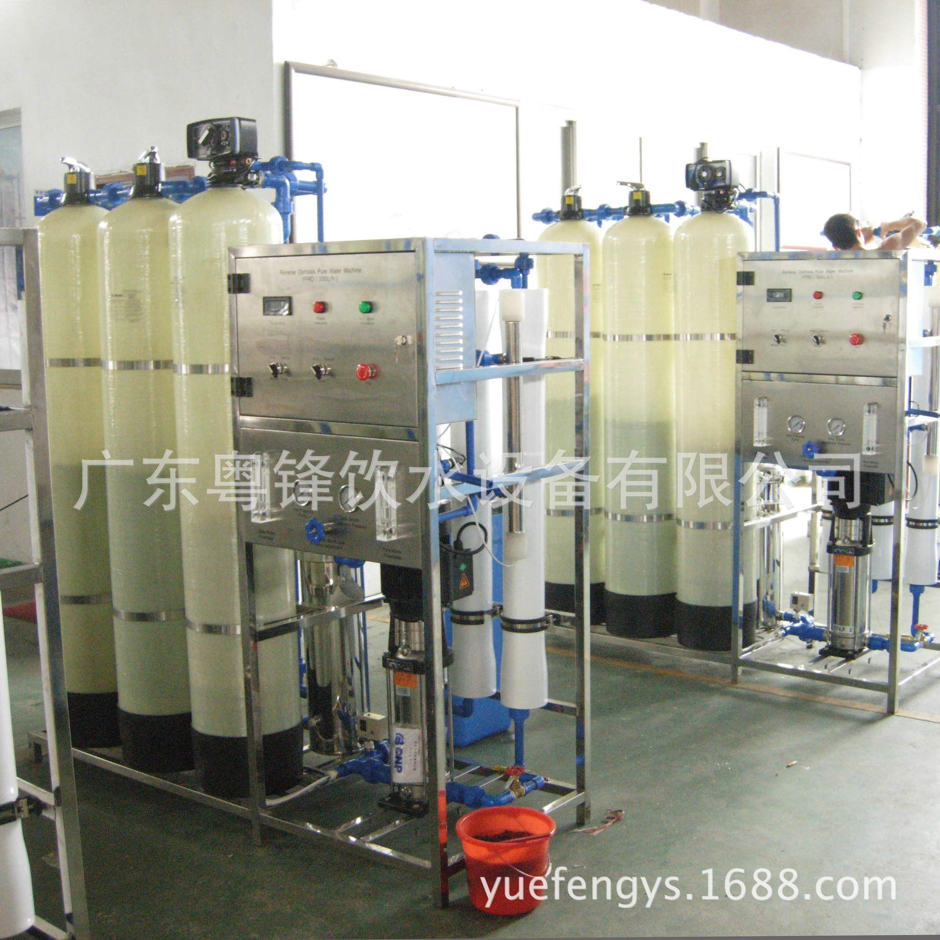 工业用1T/H纯净水处理设备 RO反渗透纯水设备 生活用纯净水设备