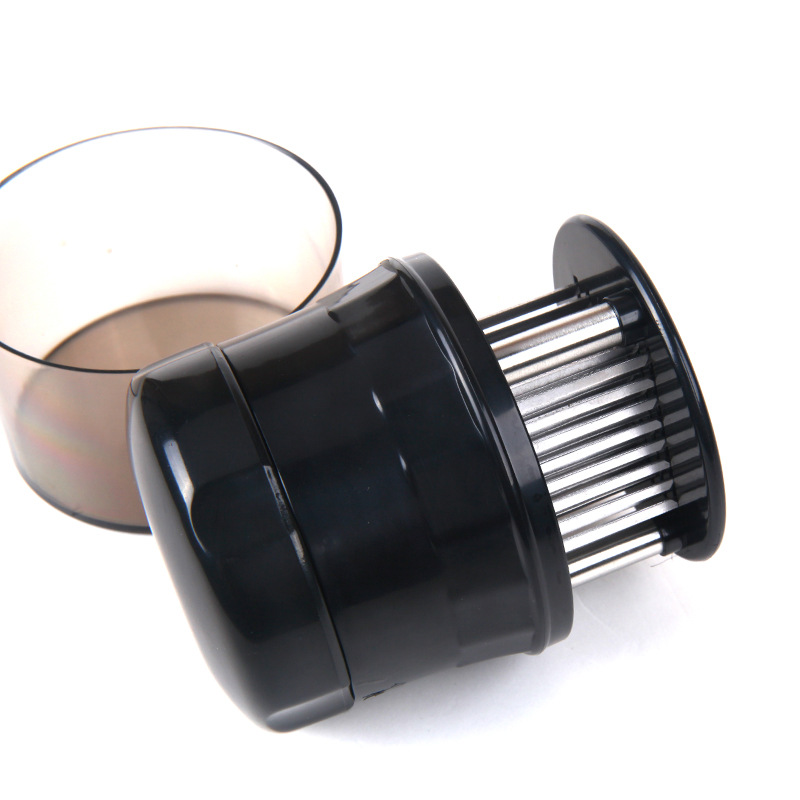 Stainless steel steak tenderizer with protective cover, meat tenderizer needle, tendon breaking needle, fried steak tenderizer