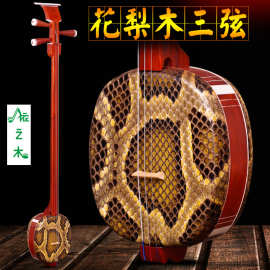苏州民族乐器红花梨 大三弦乐器考级演奏用琴