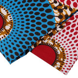Полиэфирная африканская печать африканского геометрического рисунка с двойной печатной тканью африканская традиционная одежда