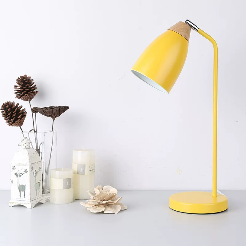 Factory sales simple bedroom bedside table lamp children's study store decoration decorative dimmable bedside table