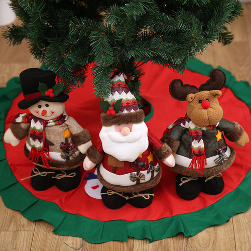 Santa Claus Holiday Gift Doll Children's Doll Toy Snowman Deer Window Decoration
