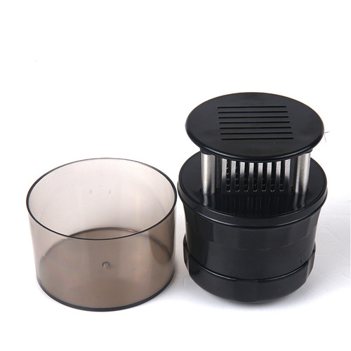 Stainless steel steak tenderizer with protective cover, meat tenderizer needle, tendon breaking needle, fried steak tenderizer
