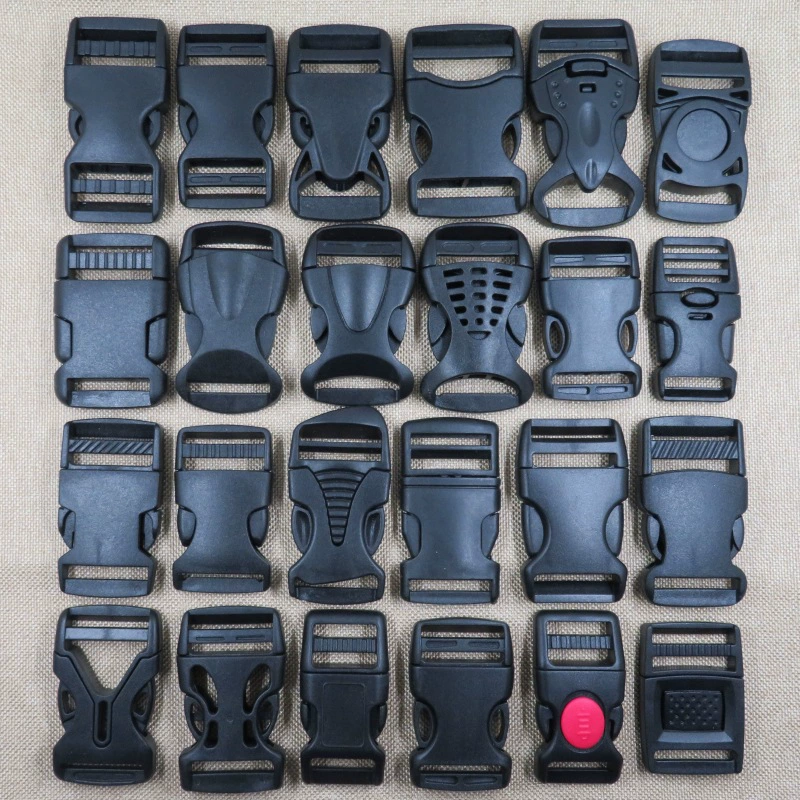 Plastic accessories, polyoxymethylene with clasp, belt bag, card holder, backpack
