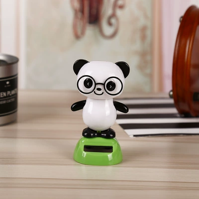 Car ornaments, Car Accessories Creative Cartoon - about-115-high-glasses-panda