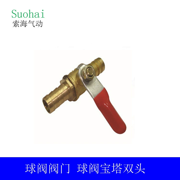 Пневматический шаровой кран Pagoda с двойной головкой 6-02 8-02 10-02 миниатюрный ручной клапан пневматические компоненты