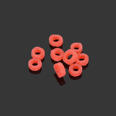 Wholesale red worm elastic bands, elastic band particles, fishing bait elastic bands, red worm clip elastic rings, fishing elastic band fishing gear accessories