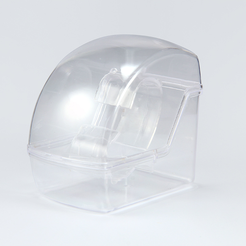 Caja de embalaje de reloj impermeable tamaño pequeño caja transparente grande mediana caja de hombres caja de embalaje de huevo de dinosaurio caja redonda pequeña