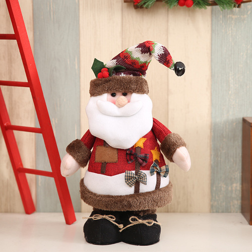 Santa Claus Holiday Gift Doll Children's Doll Toy Snowman Deer Window Decoration