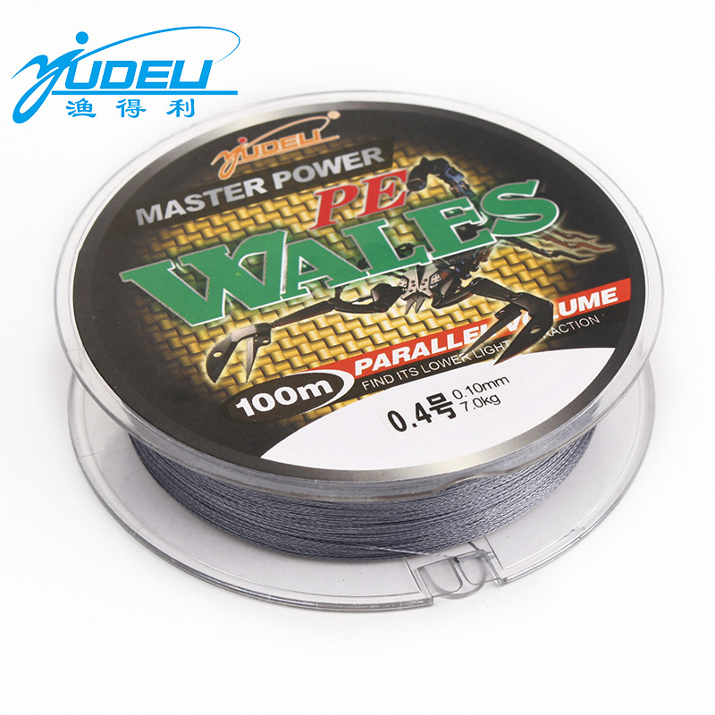 渔得利4编100米大力马鱼线编织线PE线防咬线库存清仓0.1-15号子线