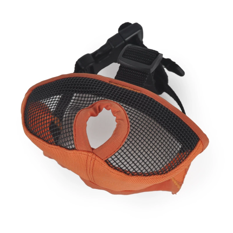 Крышка для рта собаки Защита от укусов Маска для глаз домашних животных Маска для собак Чистая дышащая бульдог Маска для собак с плоским лицом Выход для предотвращения неизбирательного питания