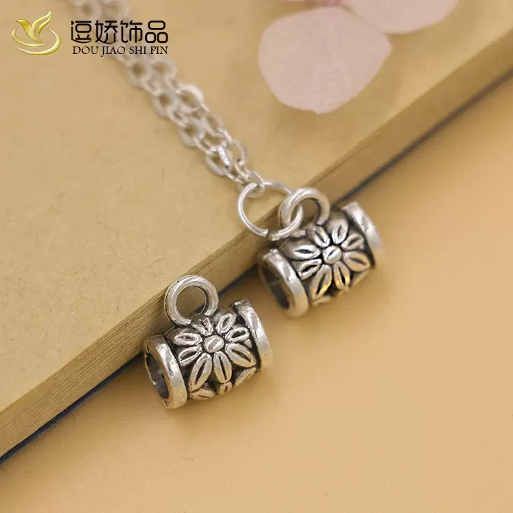 diy合金饰品配件三通串珠毛衣链项链挂头钥匙扣复古配件厂家批发