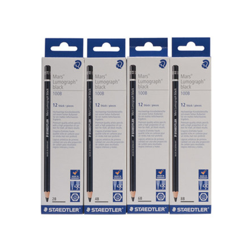 Shidlou STAEDtler100B dibujo boceto a lápiz carbón 4B | 6B | 8B dibujo a lápiz boceto