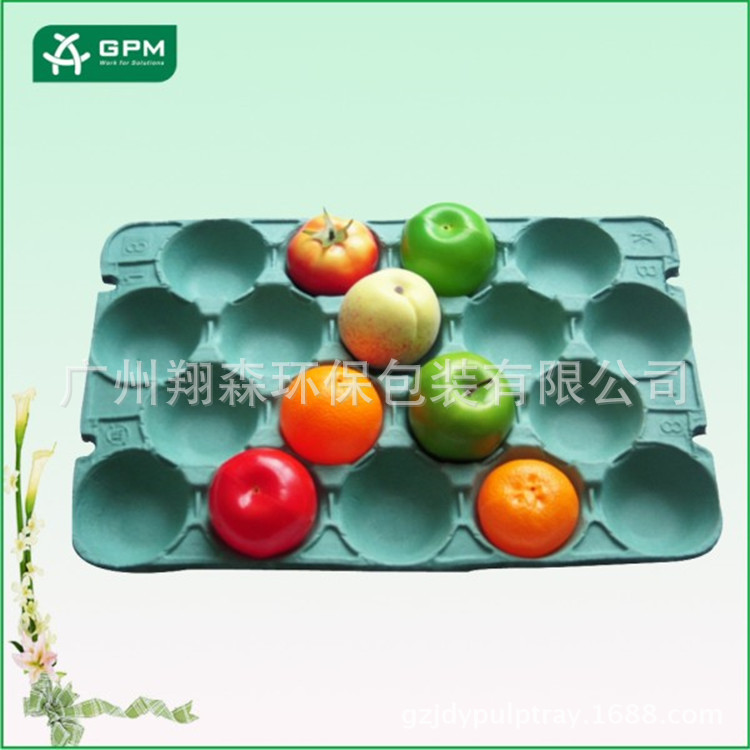Suministro directo de fábrica color mate cesta de frutas orden respetuoso con el medio ambiente pulpa degradable moldeada bandeja de fresa bandeja de papel de muestra image 6