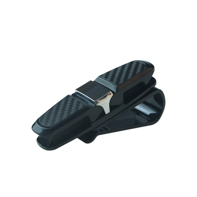 Carbon fiber car glasses clip Car Glasses Clip/Bill Clip - electroplating-silver