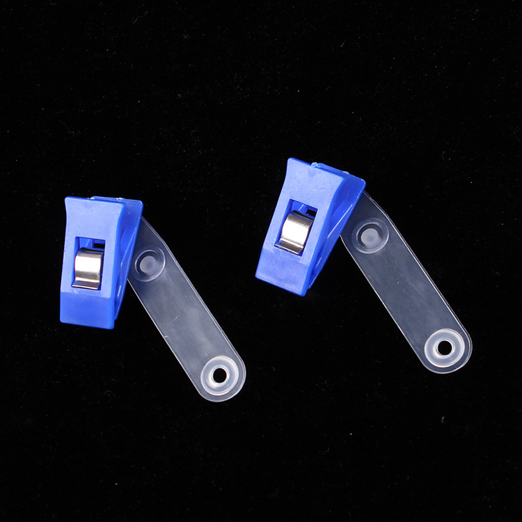 Plastic clip color flip clip ID card holder badge factory card work student ID card clip buckle