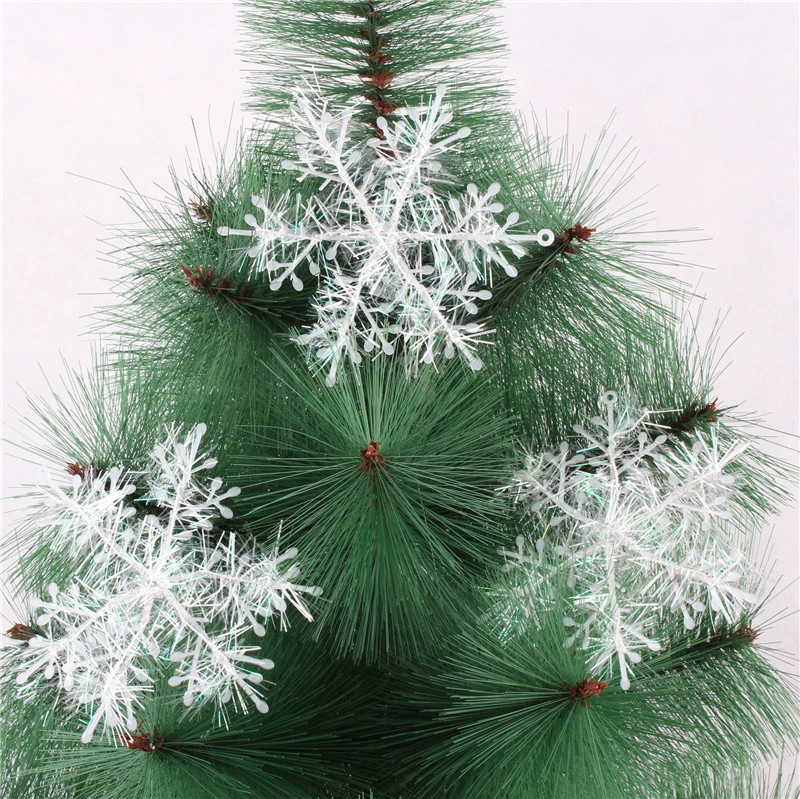 Christmas snowflake decorations, plastic matte, 11 cm, pack options
