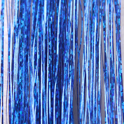 Colorful shiny hair extensions, colorful silk, colorful silk, gold and silver wire, glittery hair extensions, laser wire glitter hair extensions