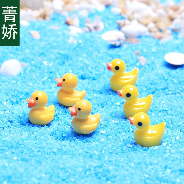 Jingjiao мини желтая утка кукла животное мох мясистый микро Пейзаж украшения маленькая утка мать