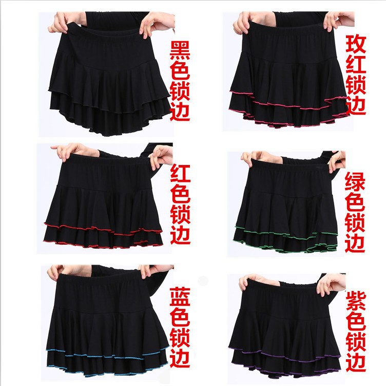 Square dance costume performance dance costume bottoms split skirt pants long modal sports fitness body pants