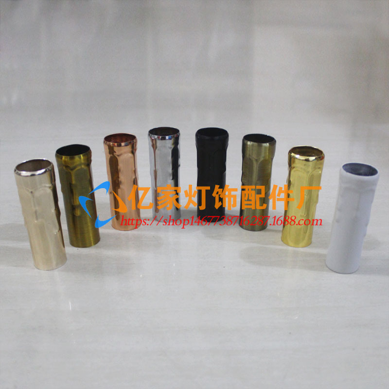 E14 soporte de la lámpara de cristal de la carcasa del tubo de la vela lágrima patrón tubo de agua de la lámpara de iluminación tubo recto accesorios de la lámpara DIY